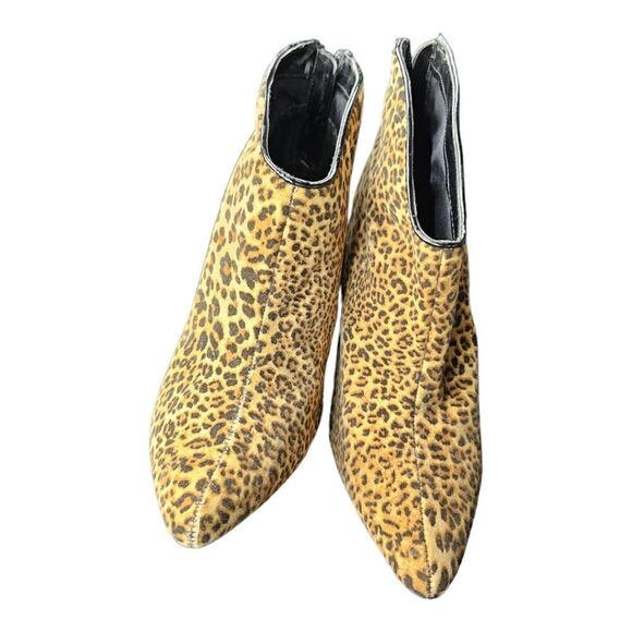 CARLOS SANTANA "Pizazz" Leopard Print Booties - Size 8‎ - Picture 2 of 7